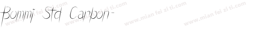 Bommi Std Carbon字体转换